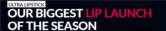 Our Biggest Lip Launch of the Season: Ultra Lipstick coming in March